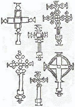 Рис. 1 – Магические формы креста как амулета
